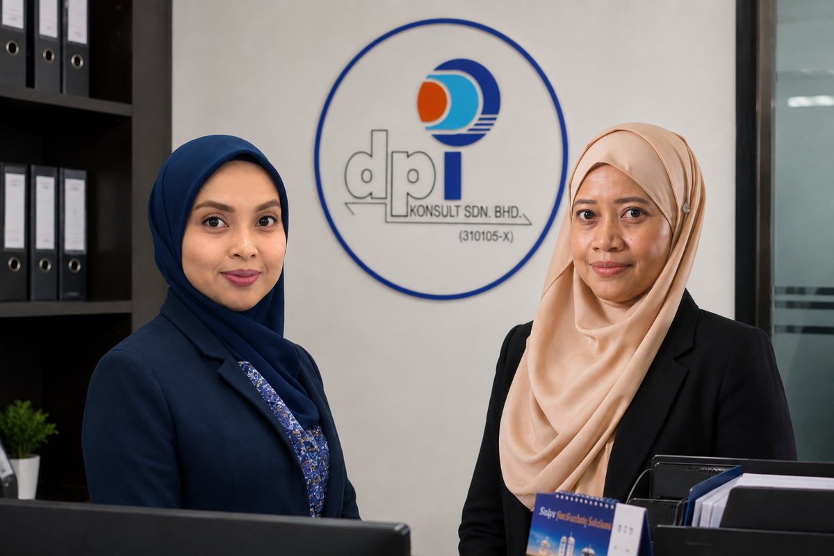 DPI Konsult team at the front desk